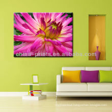 Stretched Flower Painting On Canvas For Decor